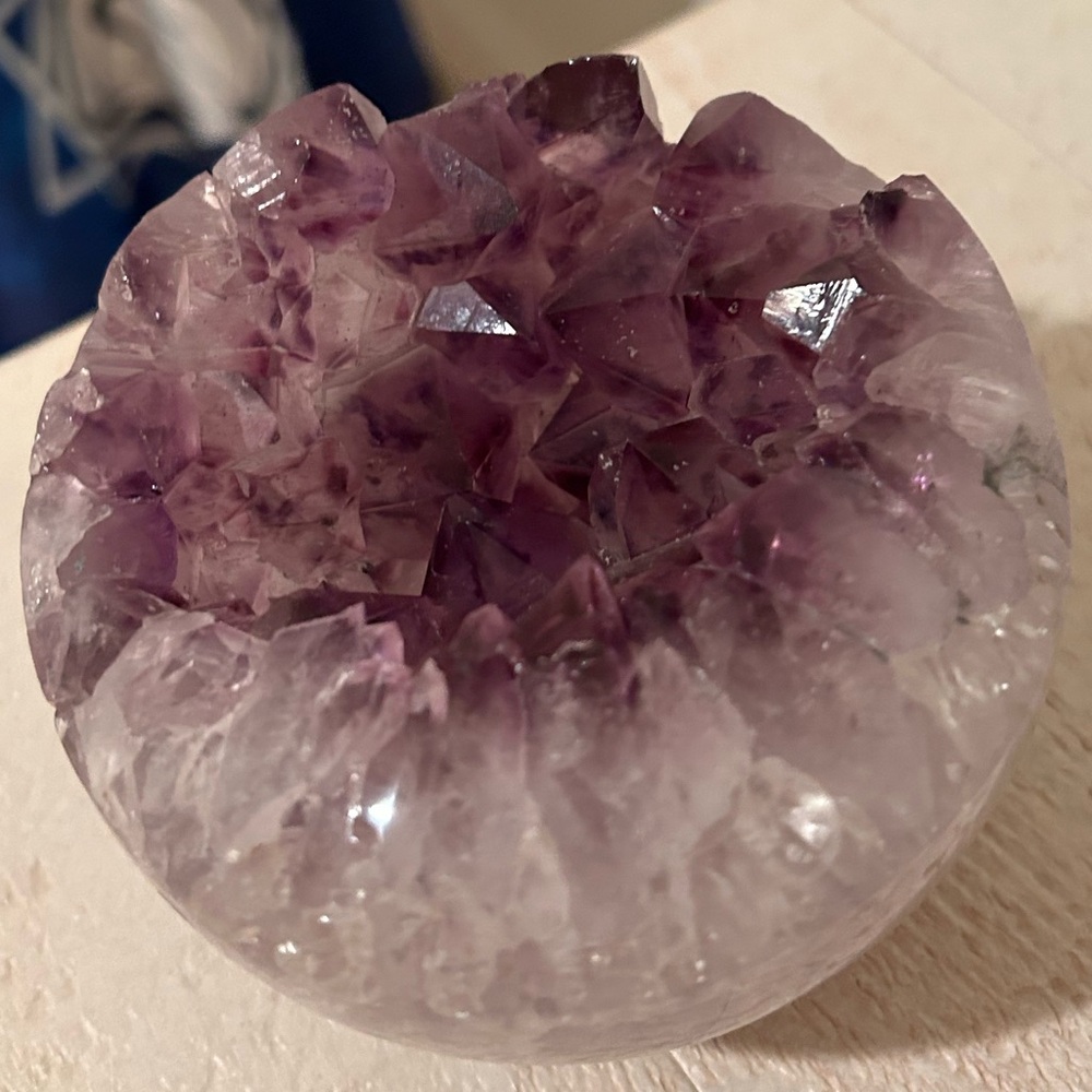 Natural Amethyst Crystal Geode Cluster